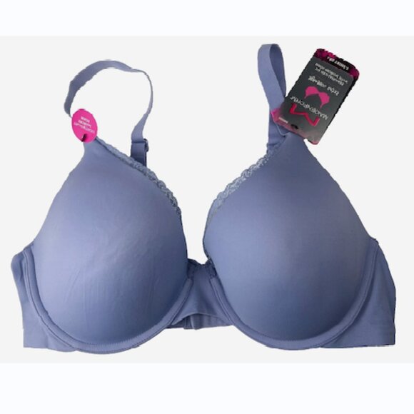 Maidenform Periwinkle Blue T-Shirt Bra 40C NWT Lightly Lined Underwire - Picture 3 of 10